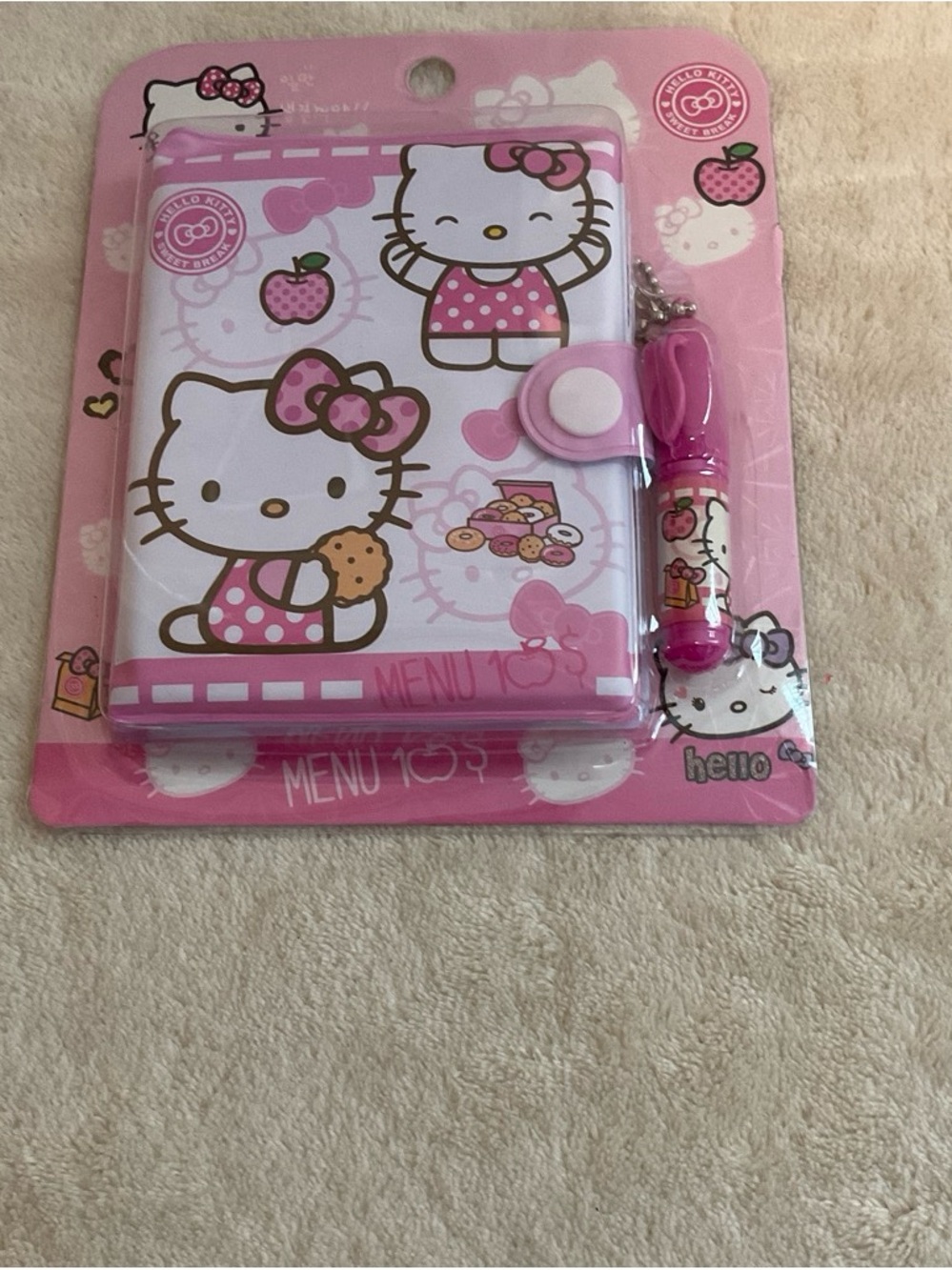 Hello Kitty Gray and White Decorative Notebook